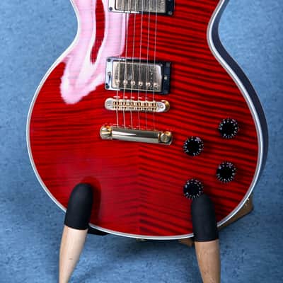 Gibson Les Paul 2011 Custom Flame Top Electric Guitar - Wine Red Preowned image 8
