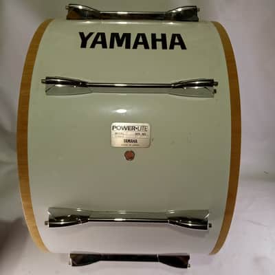 *Yamaha 13x20" Powerlite Bass Drum Shell+Lugs White Wrap Japan MB6300 9Ply Birch image 1