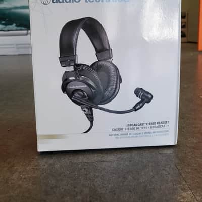Audio-Technica BPHS1 Broadcast Stereo Headset Headphones/Dynamic Cardioid Microphone 2010s - Black image 1