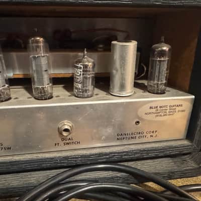 Danelectro DM25 1960s - Blue/Grey Combo AMP Stack Cab and Hideaway Head image 8