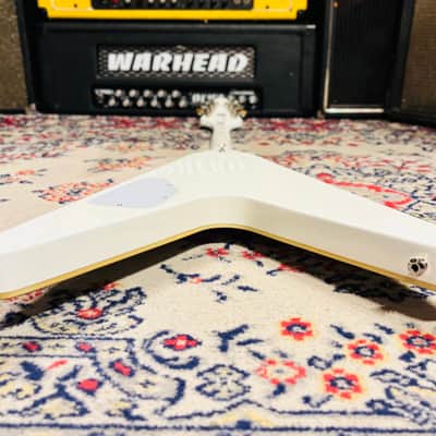 2016 Epiphone Brendon Small Signature "Snow Falcon" Flying V Dethklok Metalocalypse - Snow Burst - Limited Edition w/ Original Soft Case image 18