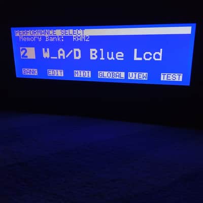 New blue display for Korg Wavestation A/D image 3
