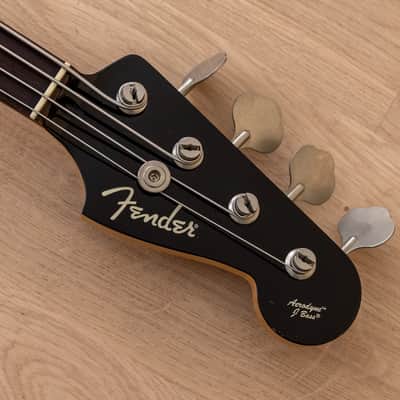 2005 Fender Aerodyne Jazz Bass AJB-M/DJ Medium Scale 32" Black, Japan CIJ image 4