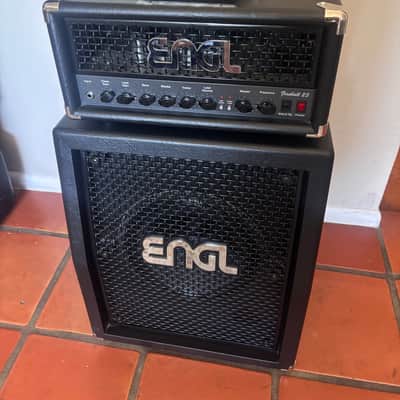 Head and cabinet Engl Fireball 25 head and 1x12 Engl professional slant cabinet 2024 - Black image 10