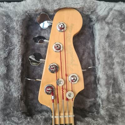 Fender american Ultra Jazz Bass V MN 2022 - arctic pearl image 4