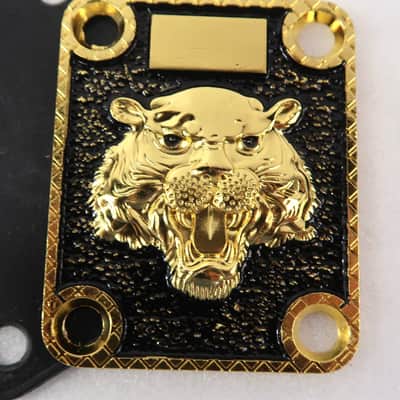 Lion Head Custom Shop Gold Neckplate Neck Plate Kit with Screws & Gasket image 3