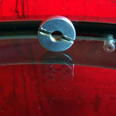 Vintage 1950's Astatic 77 / 77A microphone original thumb screw replacement Satin Chrome image 1