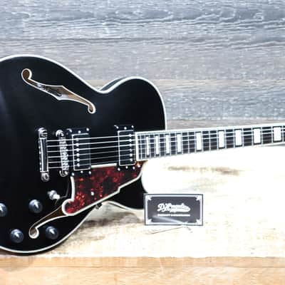 D'Angelico Premier SS Black Flake Laminated Maple Body Electric Guitar w/Bag image 9