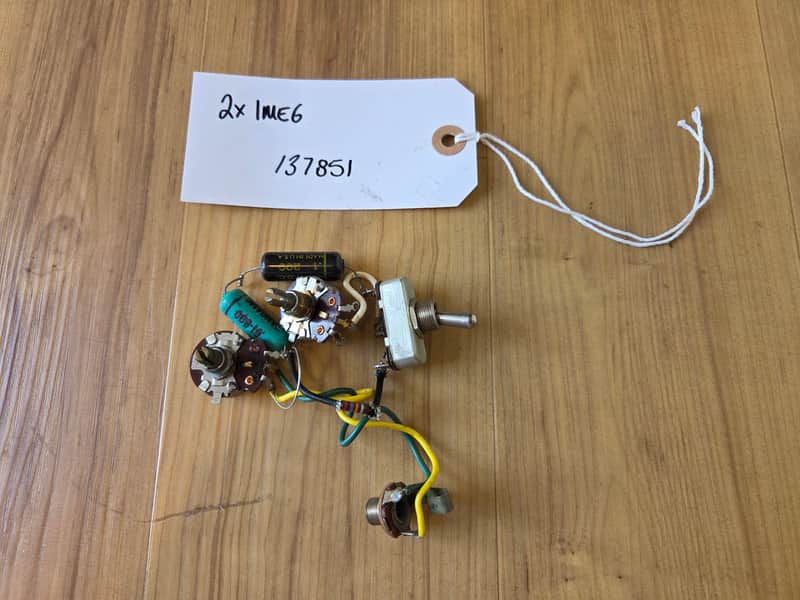 Vintage 1958 Danelectro Wiring Harness! 1 MEG CTS Pots, Switch, Jack! image 1
