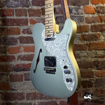 Fender American Elite Telecaster Thinline Electric Guitar w/OHSC (2020s - Satin Jade Pearl Metallic) image 13