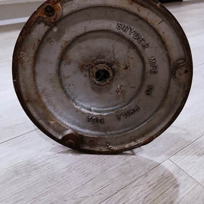 Vintage RARE 1950's Snyder microphone floor stand cast iron Shure Electro Voice Atlas MS10C # 2 image 15