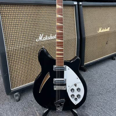 Rickenbacker 360 Bound Headstock Stereo 1971 Black Jetglo image 2