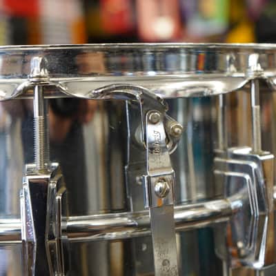 Vintage 1966 Ludwig USA Super Sensitive 6.5x14" Steel Snare Drum - ALL ORIGINAL image 11