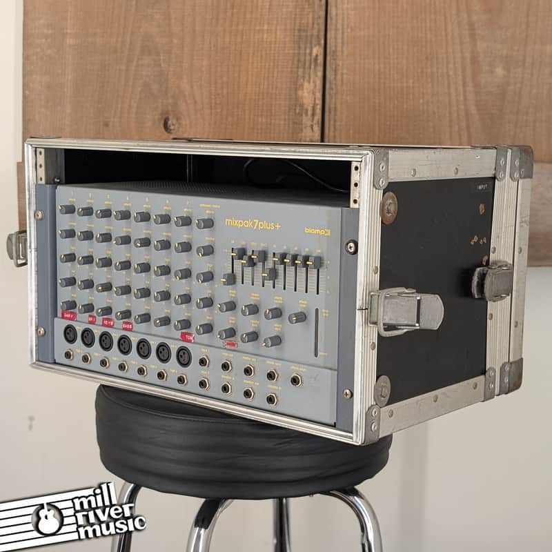 Biamp Mixpak 7 Plus+ Rackmount Commercial Multi-Channel Mixer in Road Case image 1