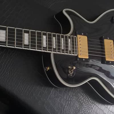 Edwards Les Paul Custom in Ebony Made In Japan image 2