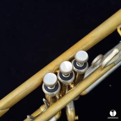 Vincent Bach Stradivarius 43 raw brass ML trumpet mouthpiece case Gamonbrass image 8