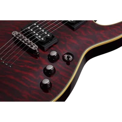 Schecter Omen Extreme-6 Guitar - Black Cherry image 8