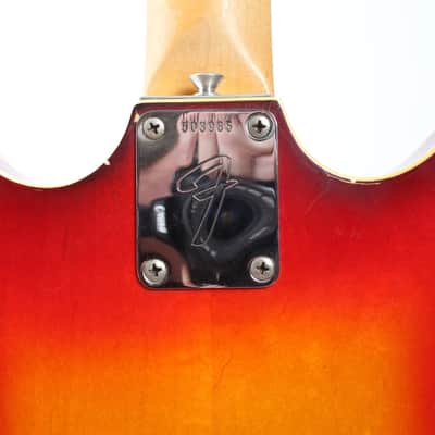 1967 Fender Coronado II cherry sunburst checkerboard binding image 11