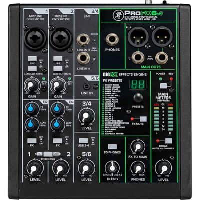 Mackie ProFX6v3 6-Channel Professional Effects Mixer with USB image 2