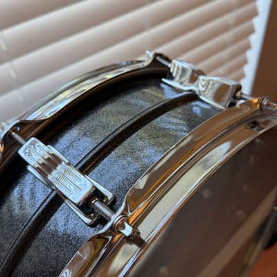 Ludwig Black Galaxy Acrolite LM404 5x14" Snare Drum image 12