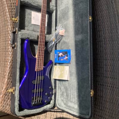 1997 Ibanez SR400 -JB Jewel Blue Electric Bass Guitar w/hard case image 2