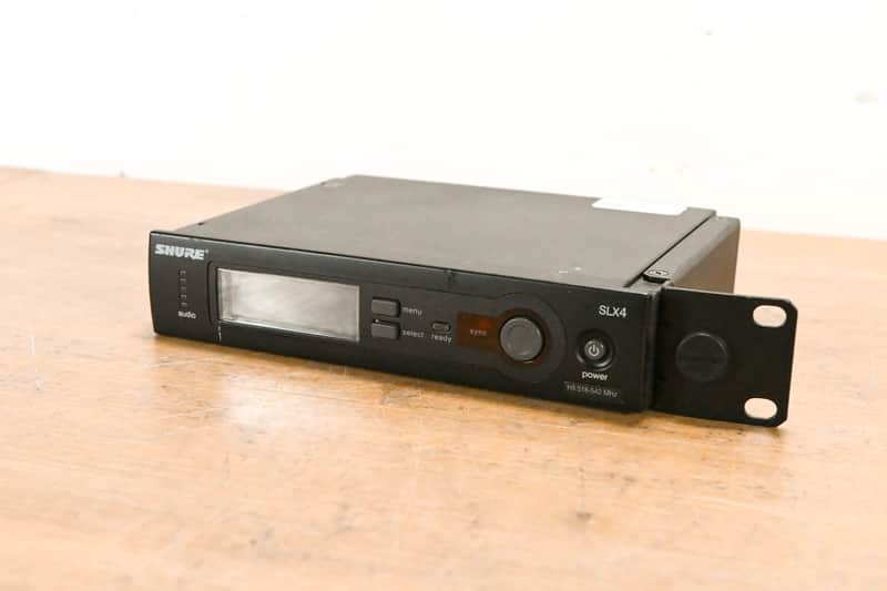 Shure SLX4 Wireless Receiver - H5 Band: 518-542 MHz (NO POWER SUPPLY) CG01WGH image 1