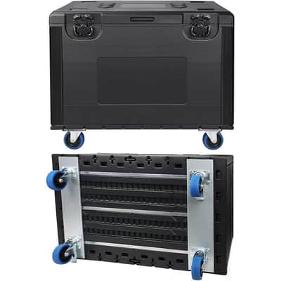 Heavy-Duty Audio Utility Road Trunk Case | Stackable Flight Case for Cables, Stage Lighting, DJ Gear, and Pro Equipment – Impact-Resistant Transport Storage image 5