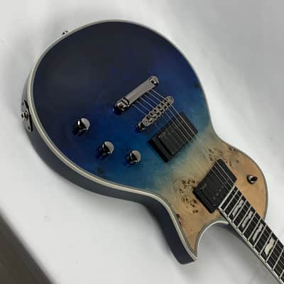 ESP E-II Eclipse Blue Natural Fade BM Burled Maple Electric Guitar + Hard Case B-Stock Made in Japan image 11