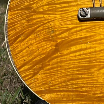 2025 Gibson Custom Shop 1959 Les Paul Standard Reissue R9 – Lemon Burst Murphy Lab Ultra Heavy Aged – Incredible Flame Top image 3