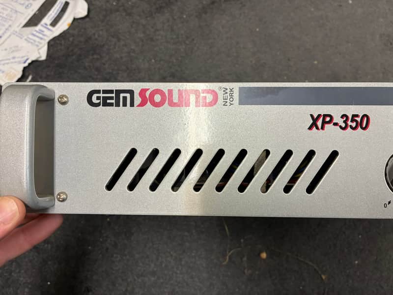 Gem Sound XP-350 Rackmount Stereo Power Amp image 1