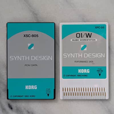 RARE Korg 01/W  Synth Design ROM Memory Cards image 1