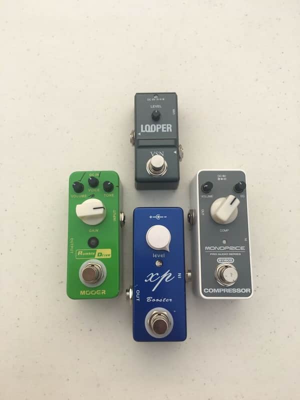 Mooer Rumble Drive Mosky Booster Monoprice Compressor VSN Looper Mini Pedal Lot image 1