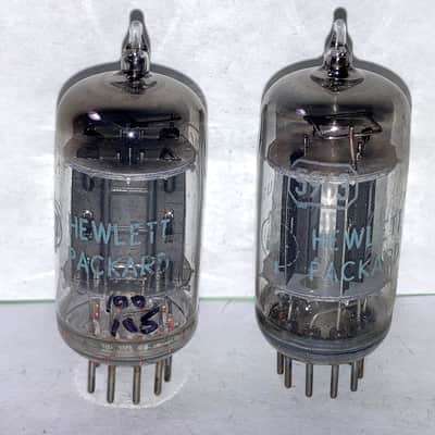 1957 RCA 5963 12AU7 ECC82 Foil Getter Tubes - Matched Pair, Test NOS, Matched Codes image 3