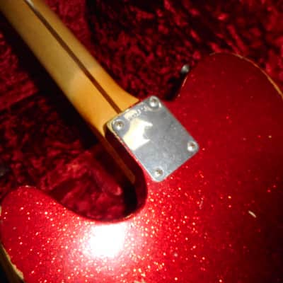 Fender Custom Shop 1958 Reissue Telecaster Heavy Relic 2008 - Red Sparkle image 10