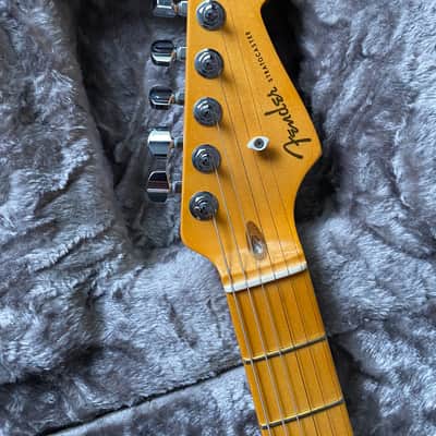 Fender American Ultra Stratocaster with Maple Fretboard 2019 - Present - Cobra Blue and Case image 5