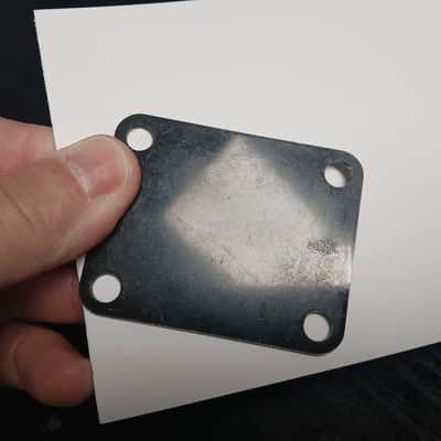 ESP 80's Guitar Neck Plate Black Very Rare Stamp One Off Early image 6