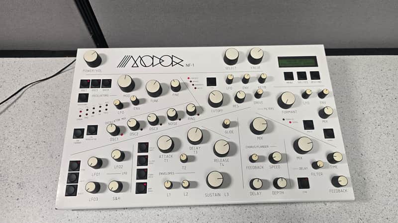 Modor NF-1 Digital DSP Synth with wood sides and rack ears image 1