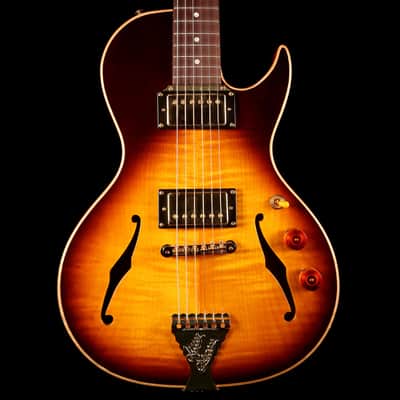 B&G Guitars Little Sister Crossroads Cutaway Tobacco Burst image 1