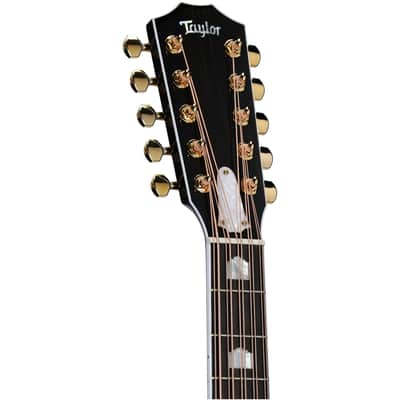 Taylor 657ce Bajo Quinto Grand Pacific Acoustic-Electric Guitar, 10-String (with Case), Black image 3