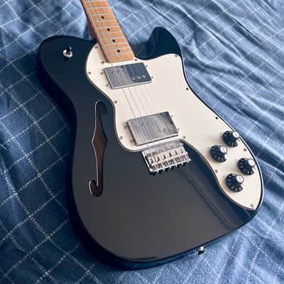 Fender Classic Player Telecaster Thinline Deluxe 2010 - 2012 - Black image 1