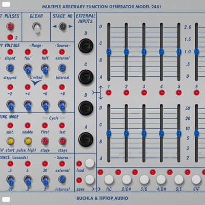 Buchla & Tiptop Audio Multiple Arbitrary Function Generator Model 248t MARF w/Stackcables (BPNYC) image 6
