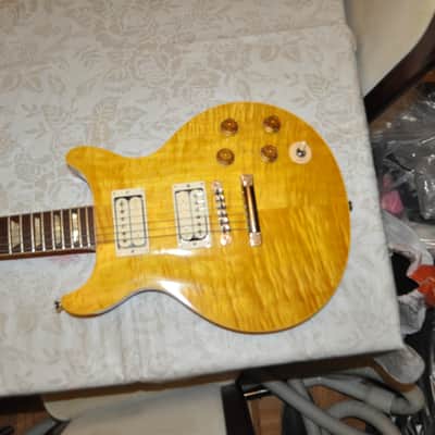 Custom Jam City Guitar by Jim Weyandt Double Cutaway - Flametop image 14
