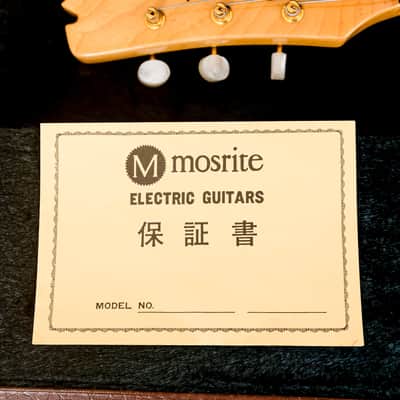 2000s Mosrite Ventures Model Super Custom '65 Pearl White w/ Gold Hardware, Vibramute & Case, Japan Kurokumo image 16