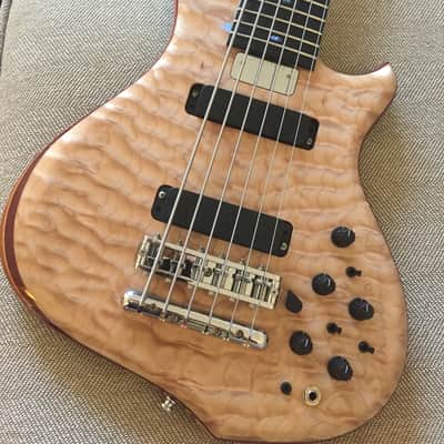 Alembic Wave 6 string Bass guitar - Anniversary Electronics 2018 5A Quilted Maple image 15