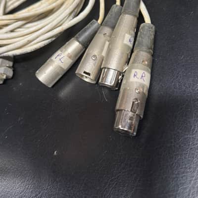 Unknown DB37 to XLR Tascam? Male & Female In / Out Rare Cable Snake Connector 1970's 1980's - Grey & White image 3