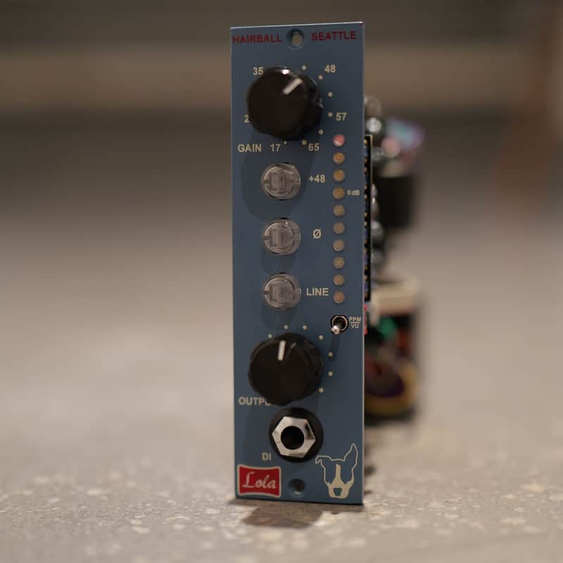 Hairball Audio Lola 500 Series Mic Preamp Module 2021s - Blue image 1