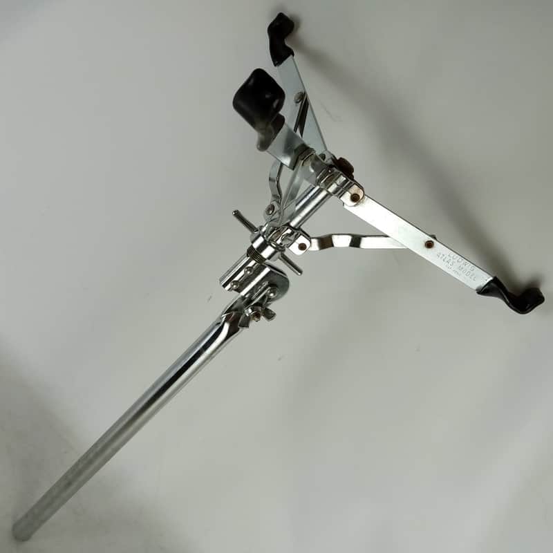 *Ludwig "Atlas" #1364 Vintage60s Script Logo Snare Drum Stand Basket 17"Tube EXC image 1
