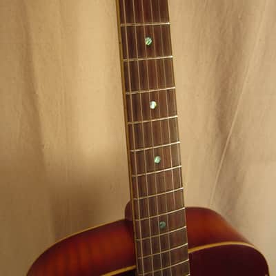 Silvertone 708 1940's - red sunburst with pickup image 5
