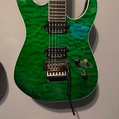 Jackson Pro Series SL2Q MAH Soloist 2020 - 2021 - Transparent Green Gotoh Locking Tunes, Gator case. image 1