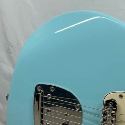 Squier FSR Classic Vibe '70s Jaguar Electric Guitar - Daphne Blue image 4